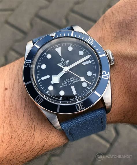 tudor black bay 58 blue strap|black bay 58 nato strap.